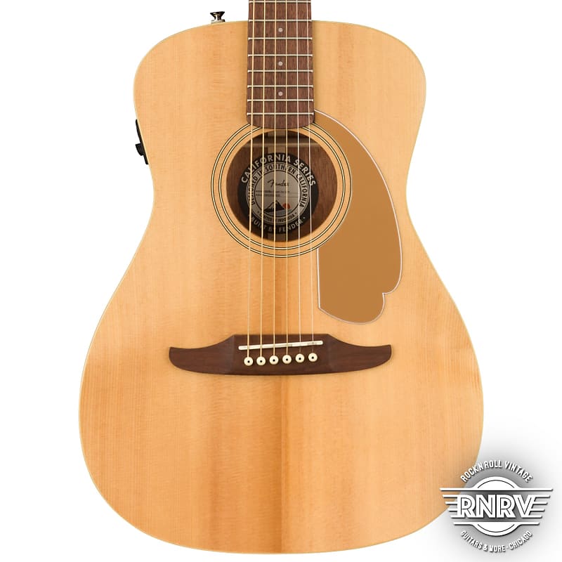 Fender Malibu Player, накладка на гриф из орехового дерева, натуральный цвет