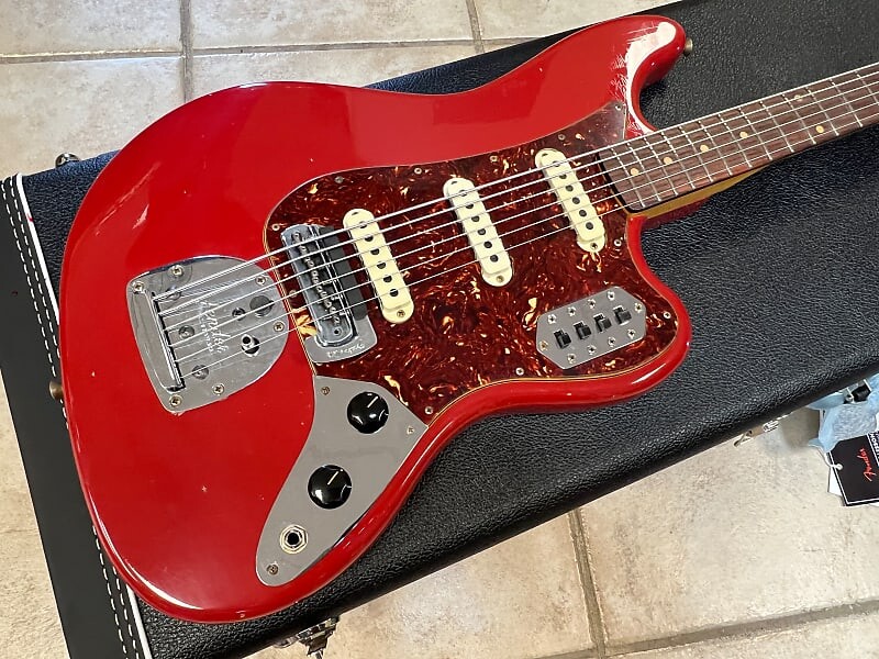 

2022 Fender Custom Shop LTD Bass VI Aged Dakota Red Journeyman Relic
