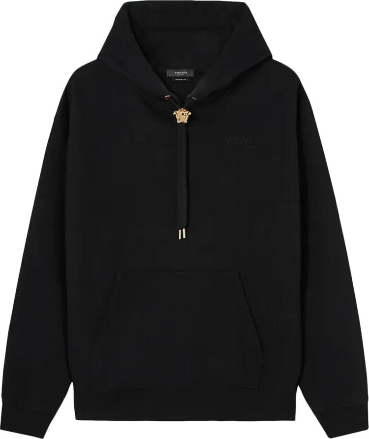 

Худи Versace Fleece Hoodie 'Black', черный