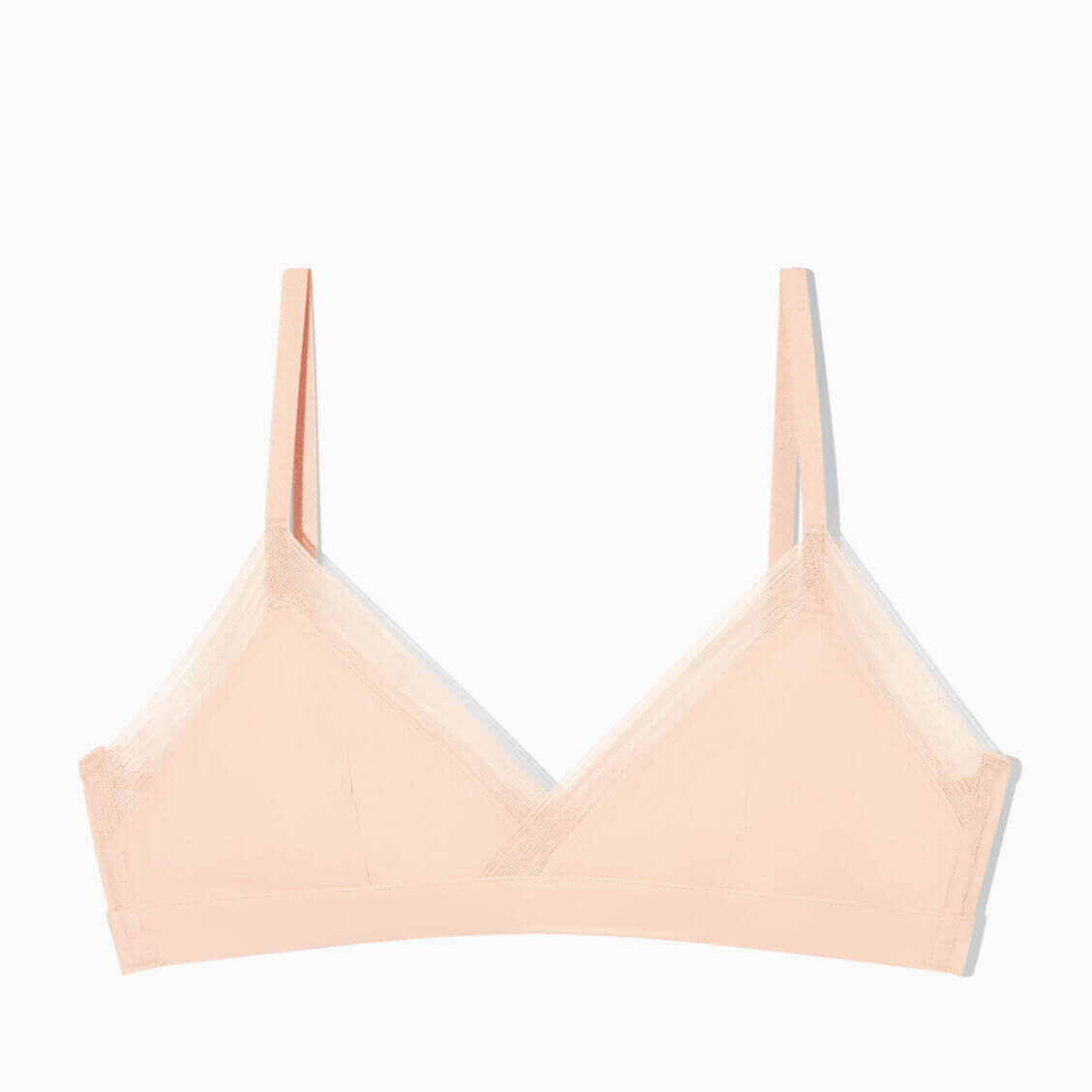 

Бюстгальтер COS Mesh-Trimmed Soft-Cup Triangle, персиковый