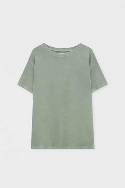 

Базовая хлопковая футболка PULL&BEAR