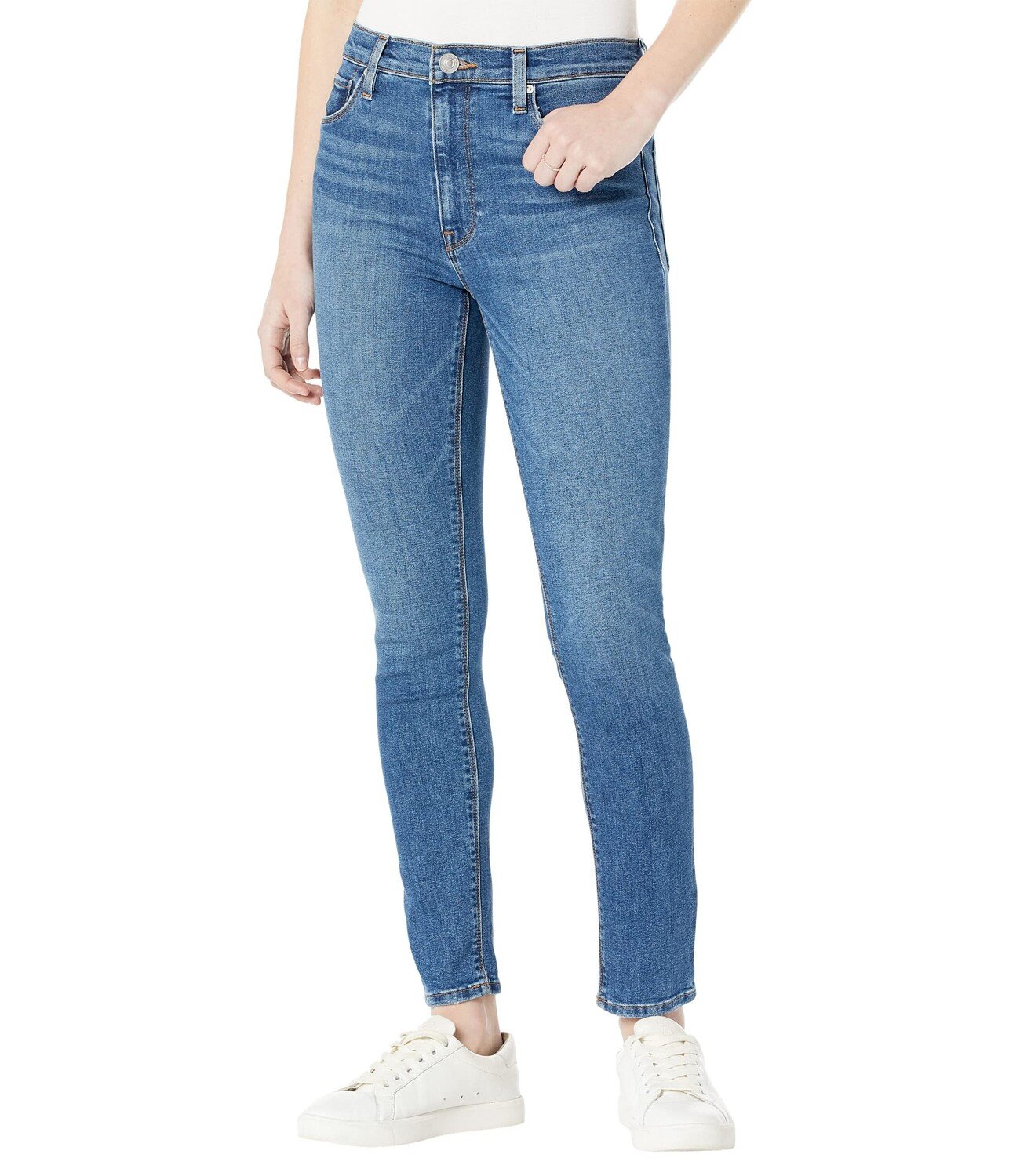 

Джинсы Hudson Jeans, Barbara High-Waist Super Skinny Ankle in Titan