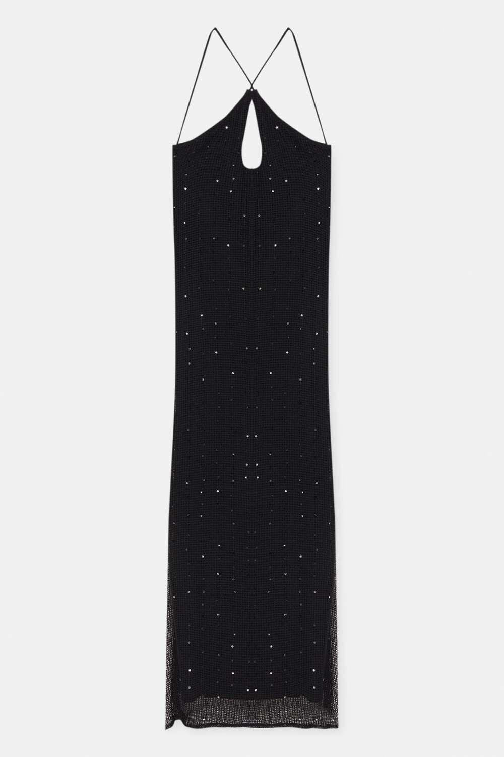 

Платье Pull&Bear Mesh Midi, черный