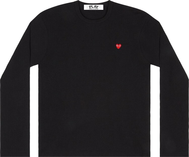

Футболка Comme des Garçons PLAY Mini Heart Long-Sleeve T-Shirt 'Black', черный