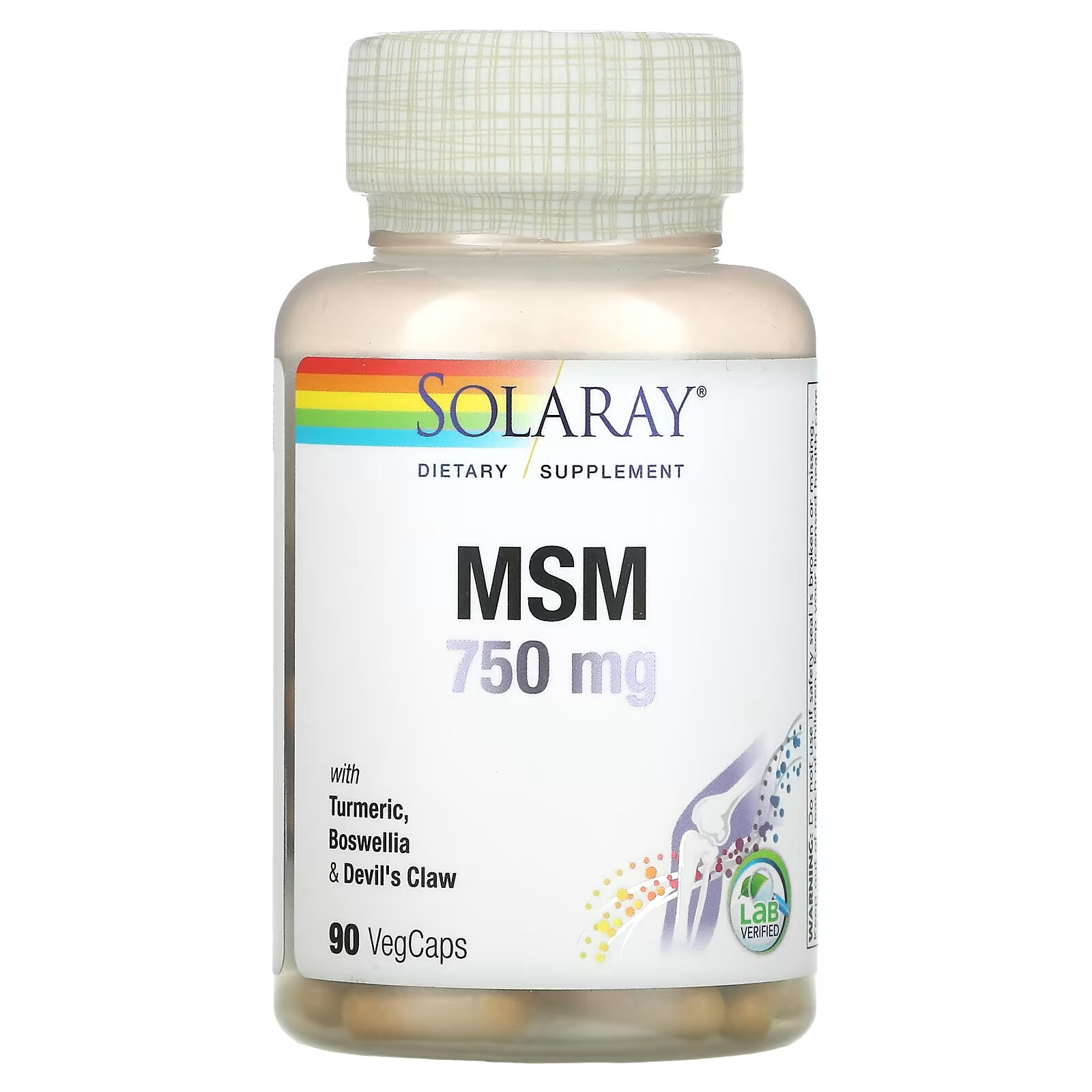 Solaray, МСМ, 750 мг, 90 вегетарианских капсул solaray активированный уголь 280 мг 90 вегетарианских капсул