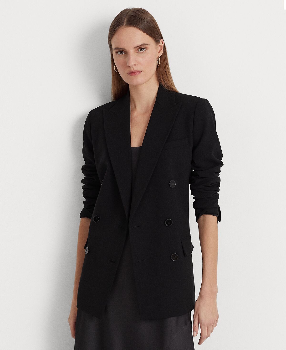 

Блейзер из шерстяного крепа Lauren Ralph Lauren, мульти