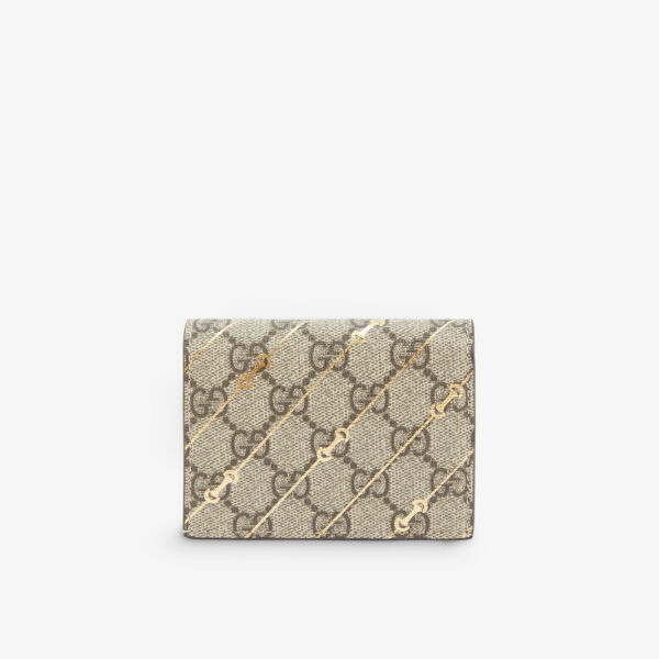 

Холщовый кошелек Horsebit 1955 года Gucci, цвет bebgold/soufrose