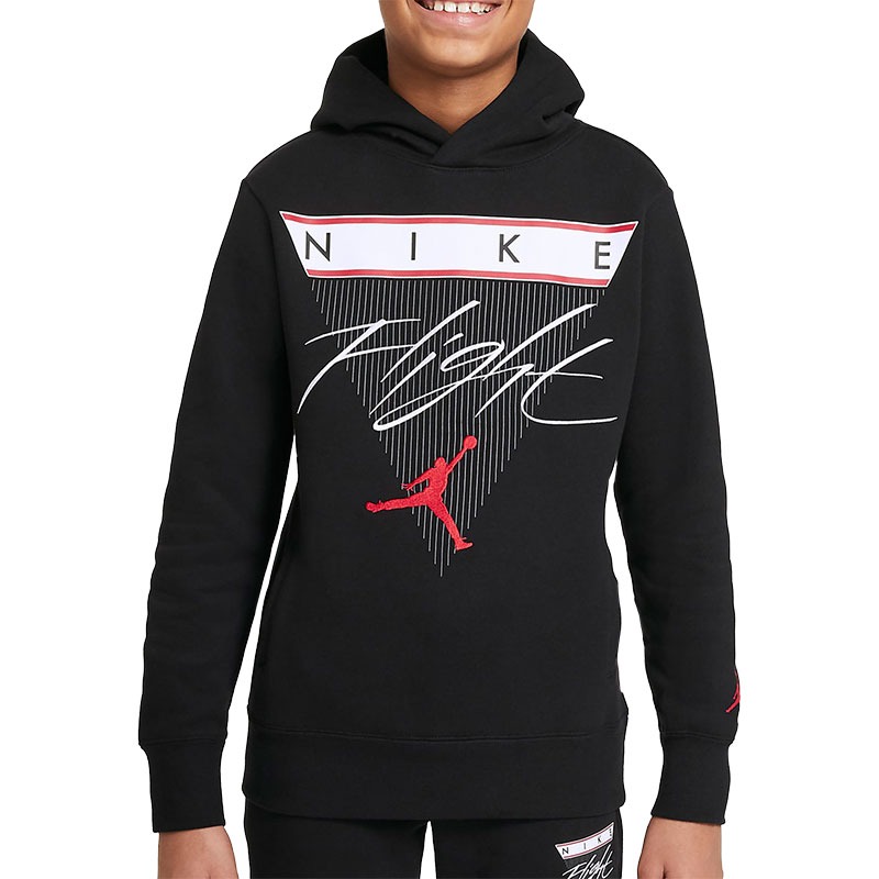 Худи Nike Air Jordan Hooded, черный футболка с принтом nike air jordan zion school дымчато серый
