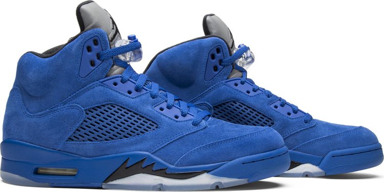 Nike air jordan shop 5 blue suede