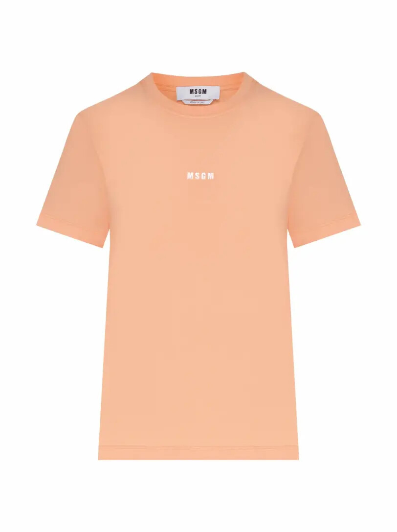 

Хлопковая футболка с логотипом MSGM