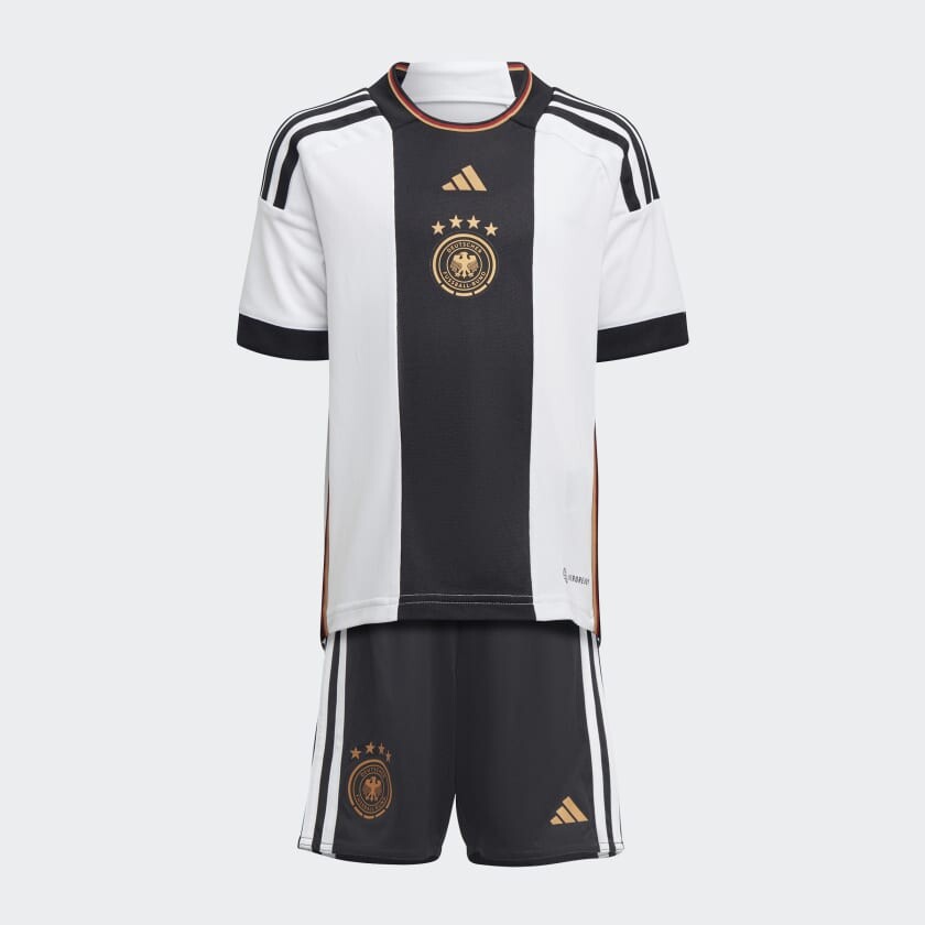 

Спортивный костюм adidas Germany 22 Home Mini Kit, белый/черный