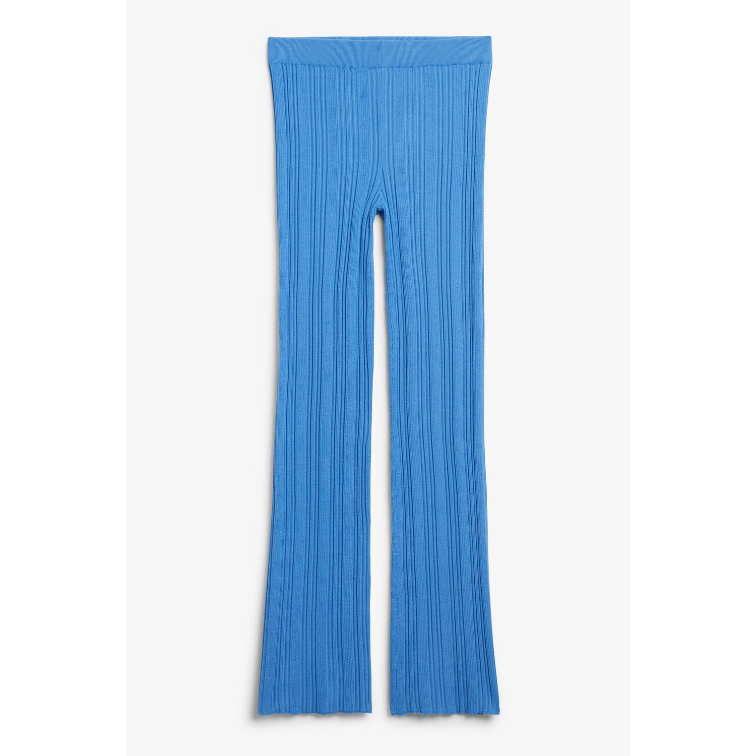 

Брюки Monki Regular Waist Rib Knit, ярко-голубой