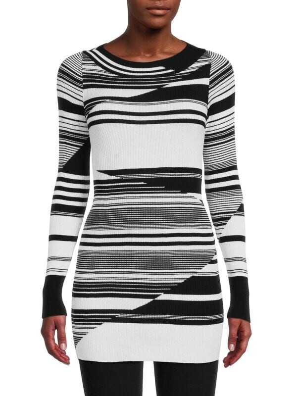 

Свитер-туника Missoni в полоску, черный