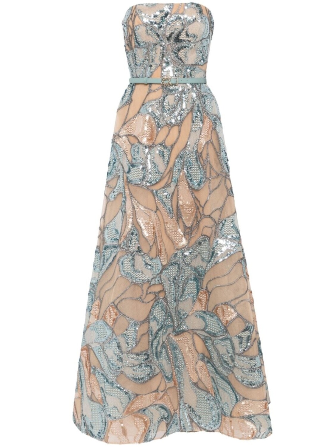 

Elie Saab вечернее платье из тюля с вышивкой