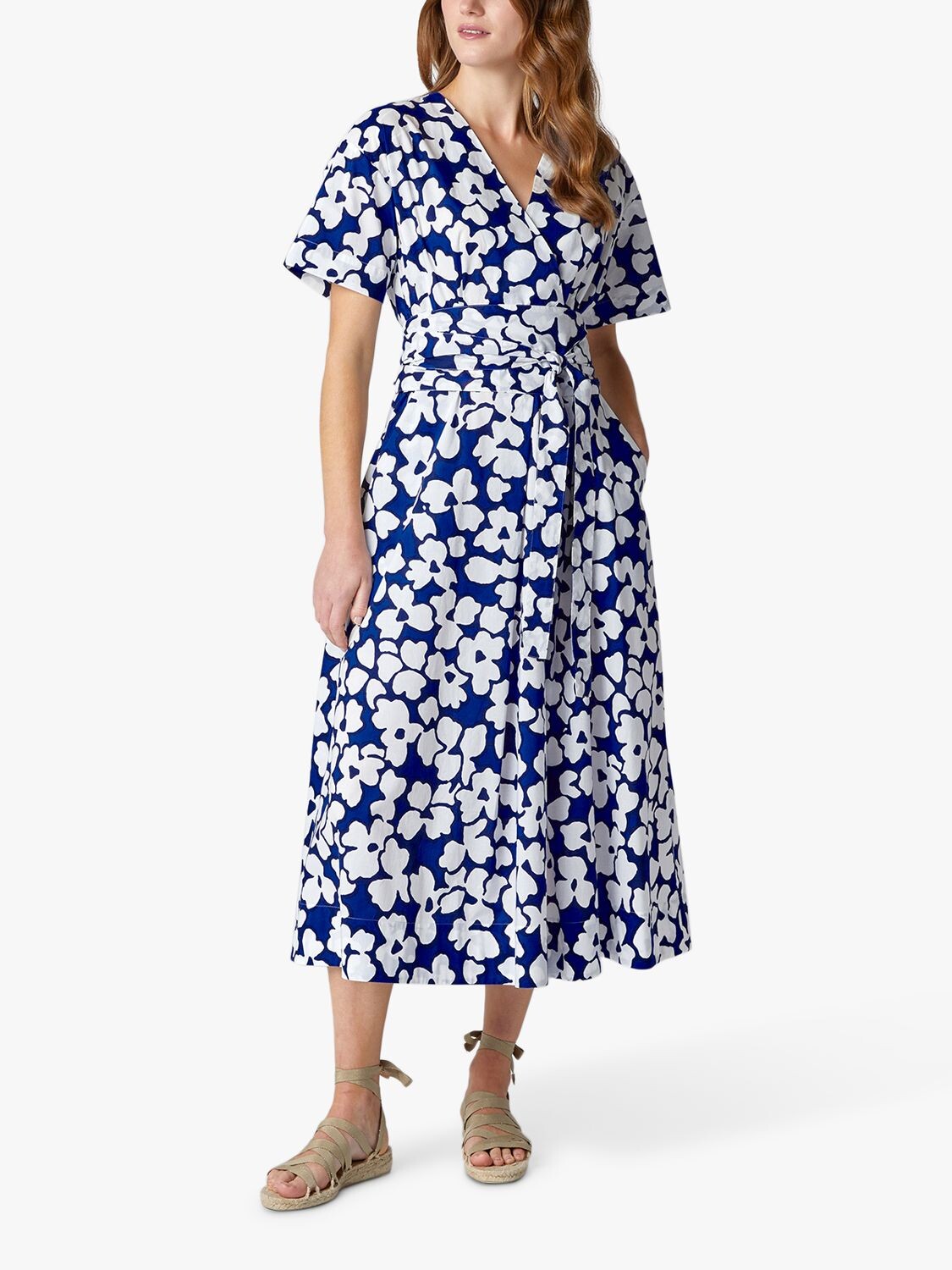 

Платье миди с запахом Jasper Conran London, синее