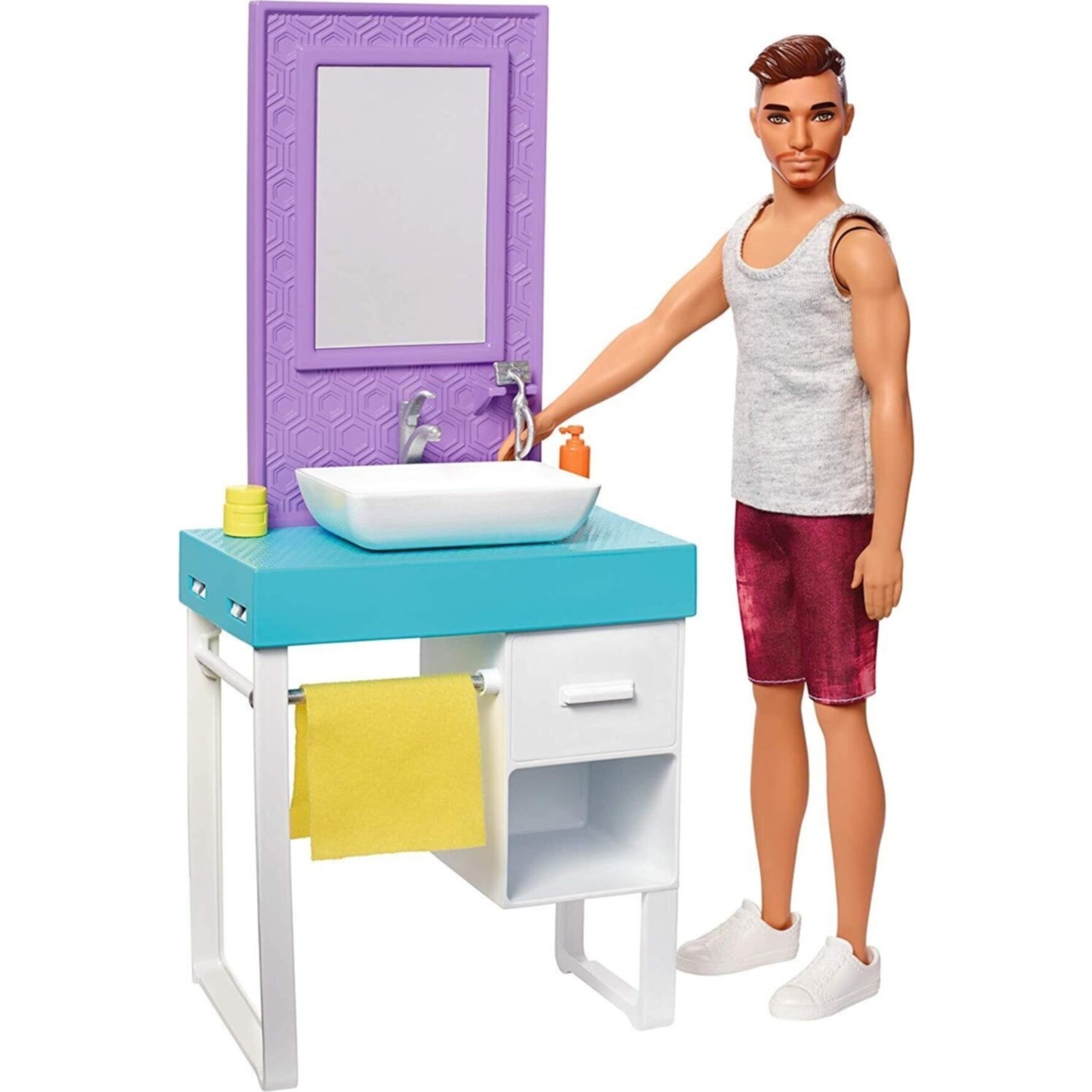 Кукла Barbie Кен в ванной, 29 см, fyk53