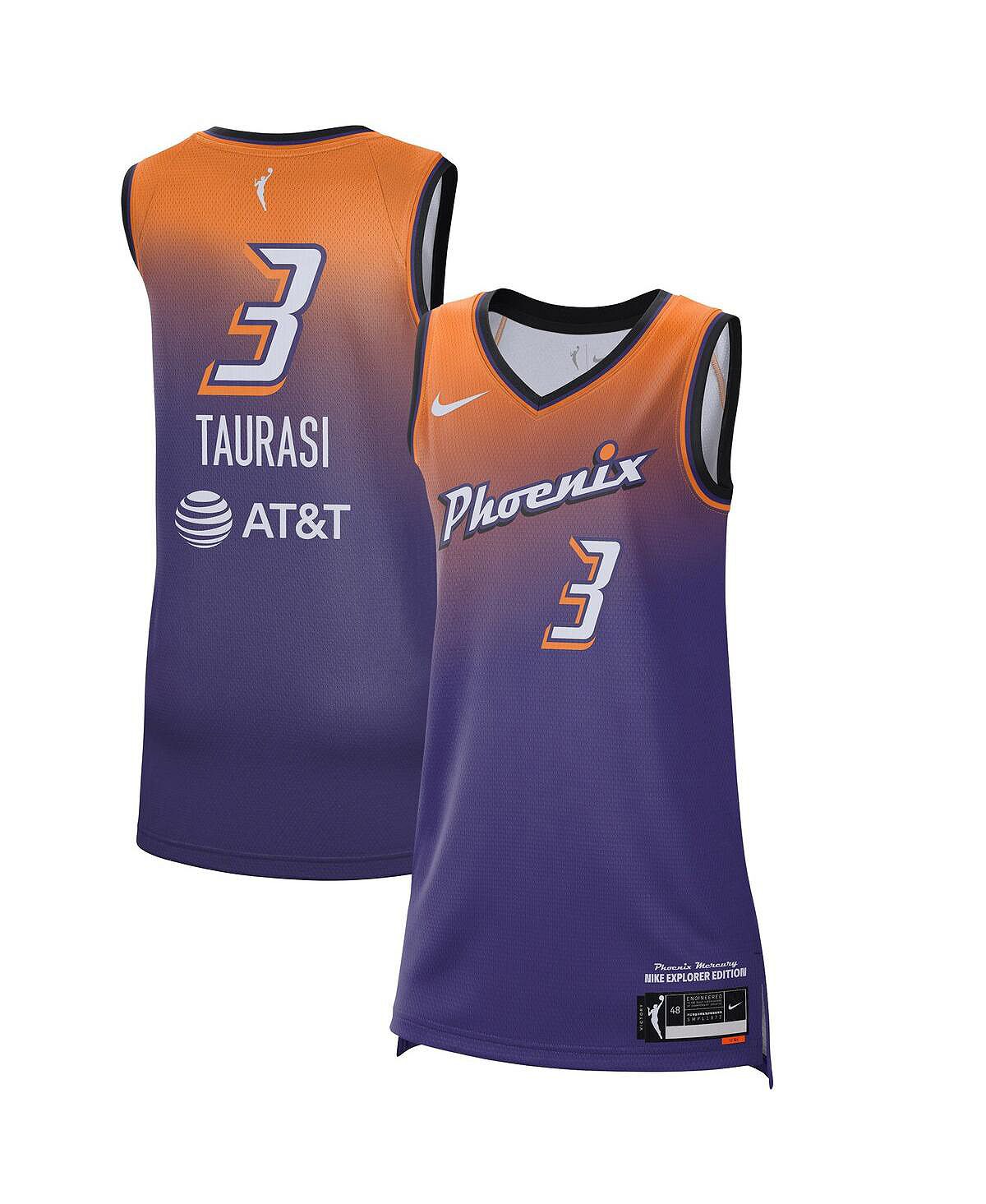 цена Мужское и женское джерси diana taurasi purple phoenix mercury 2021 victory player — издание explorer Nike, фиолетовый