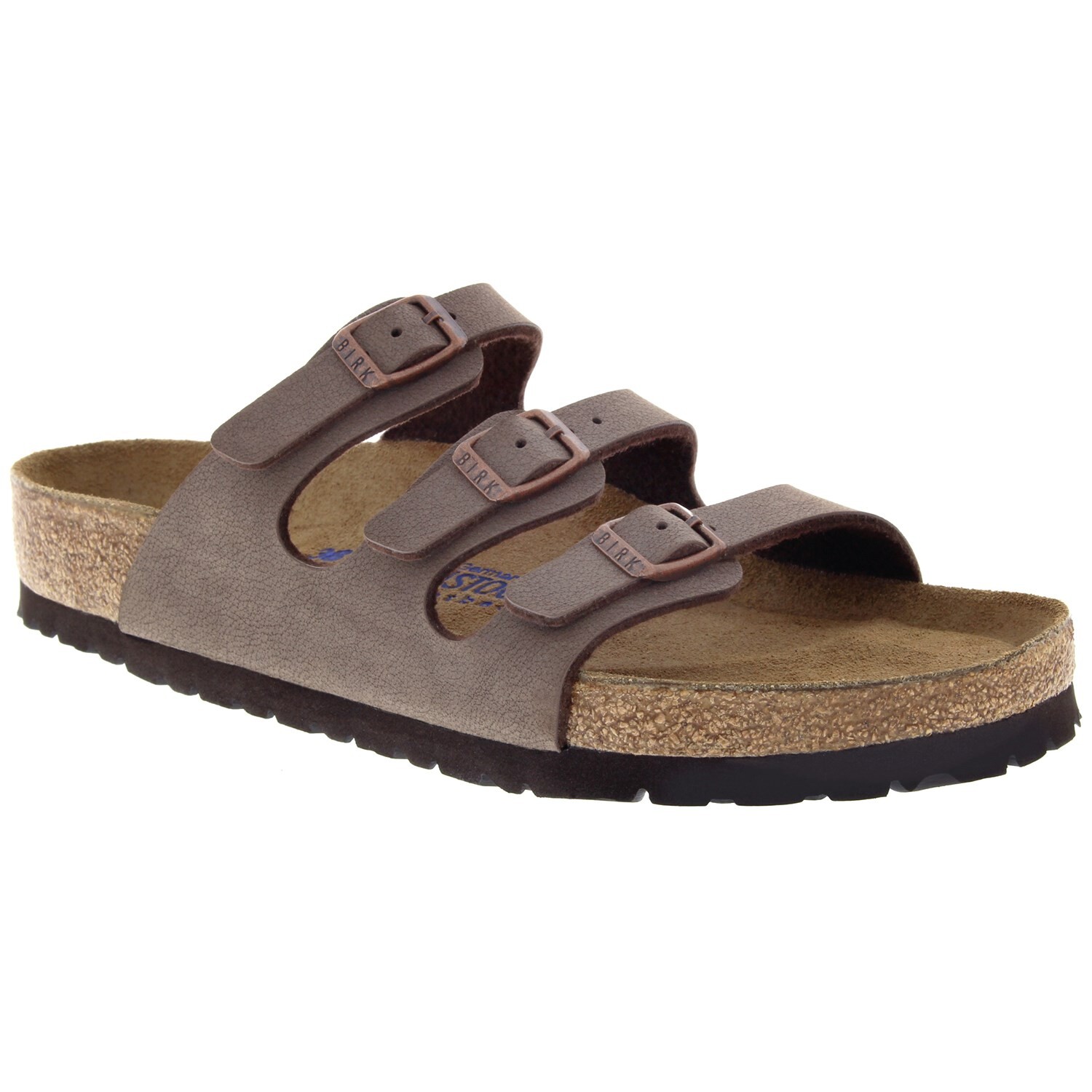

Сандалии с мягкой стелькой Birkenstock Florida Birkibuc, мокко