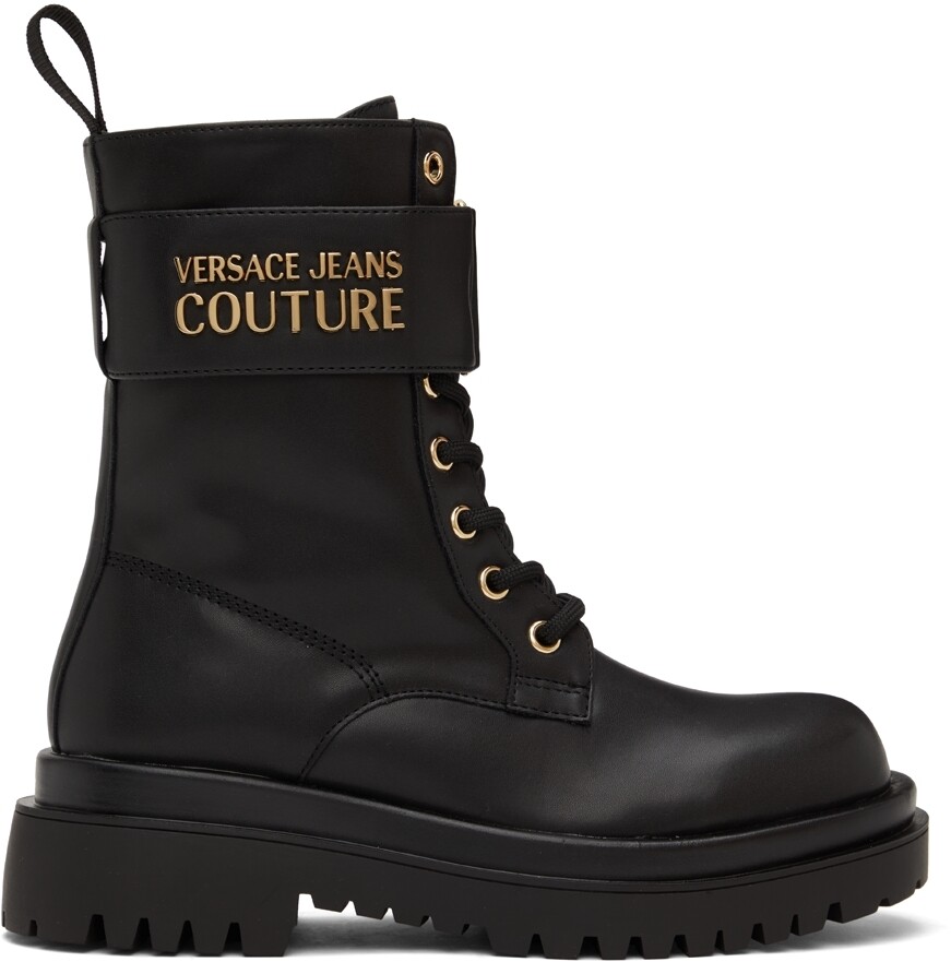 

Черные ботильоны Drew Versace Jeans Couture