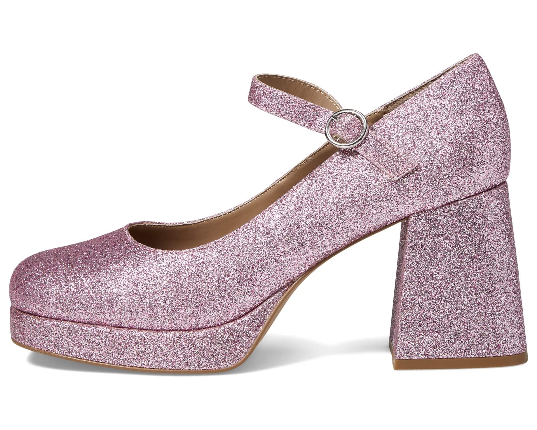 цена Туфли на каблуках Mingle Mary Jane Pump Steve Madden, розовый блеск