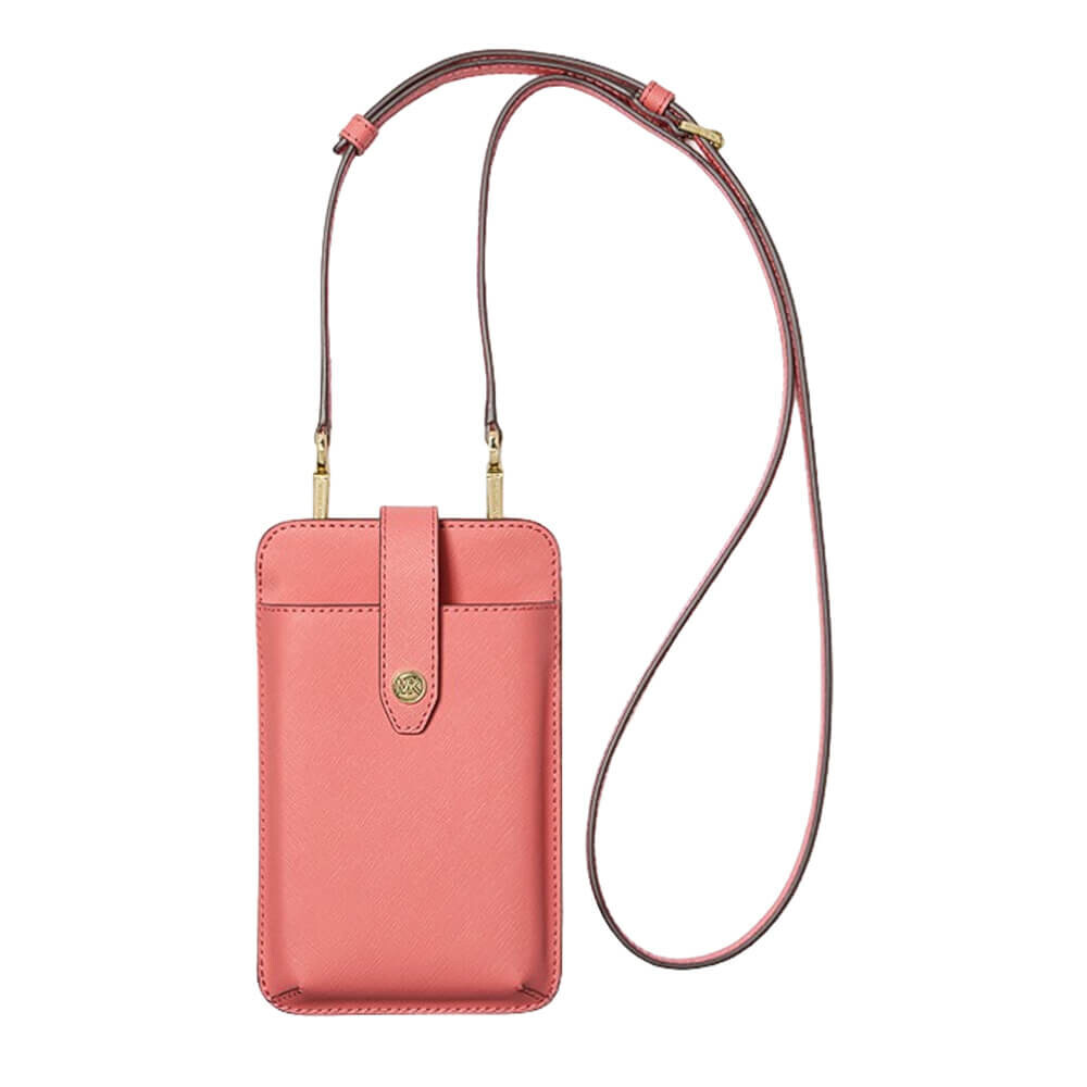

Сумка Michael Michael Kors For Smartphone In Saffiano Leather, темно-розовый