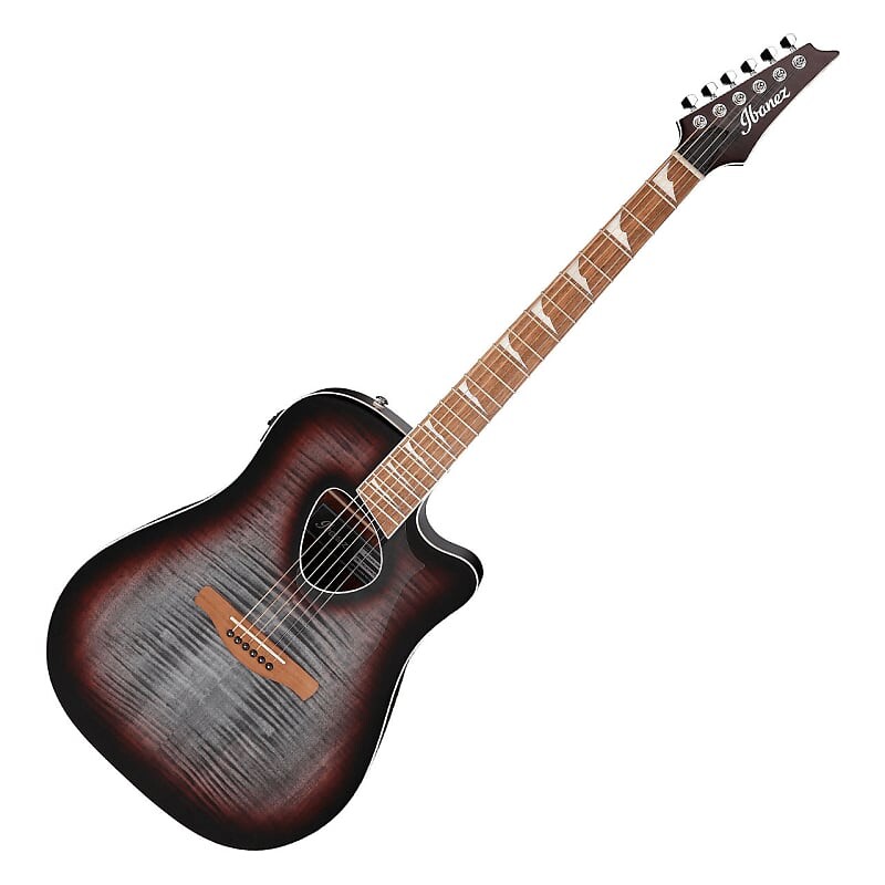 

Акустическая электрогитара Ibanez Altstar High Gloss Red Doom Burst Flamed Top ALT Ibanez Altstar Electric Guitar High Gloss Flamed Top ALT30FMRDB