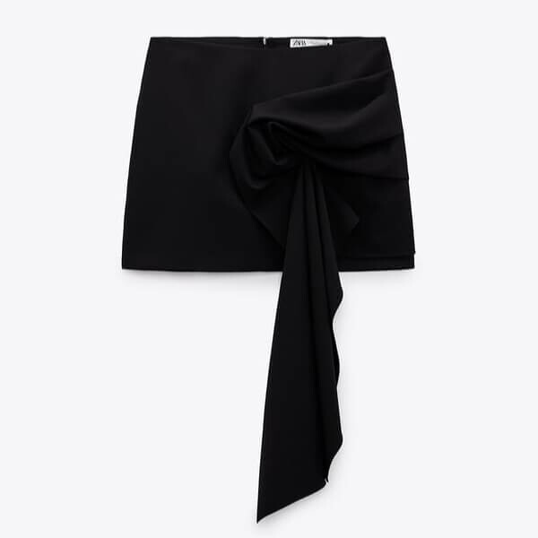 

Юбка Zara Asymmetric, черный