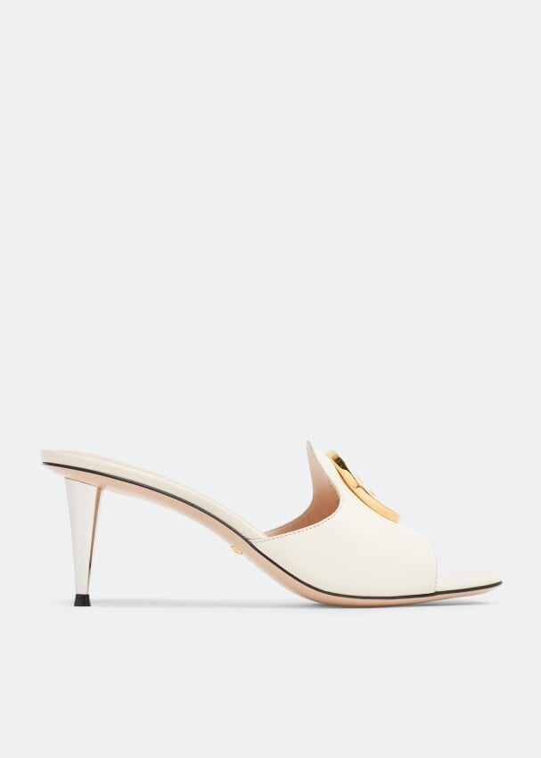 

Сандалии GUCCI Blondie slide sandals, белый