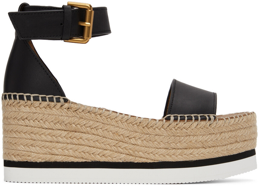

Черные сандалии Glyn Espadrille See by Chloé