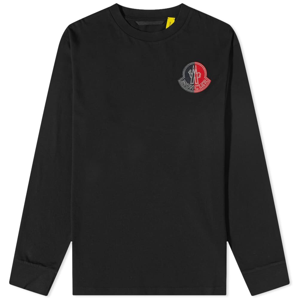 

Футболка Moncler Genius Two Tone Logo Long Sleeve Tee, Черный