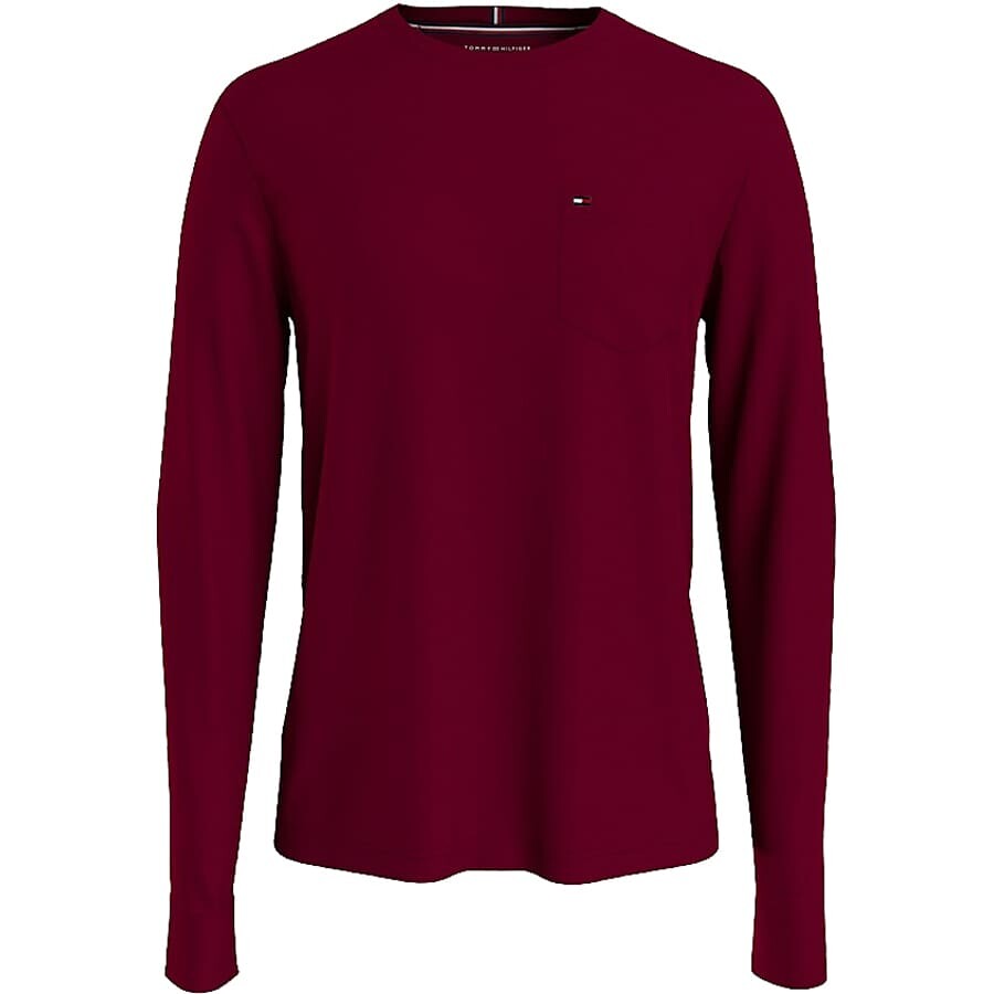 

Лонгслив Tommy Hilfiger Essential, красный