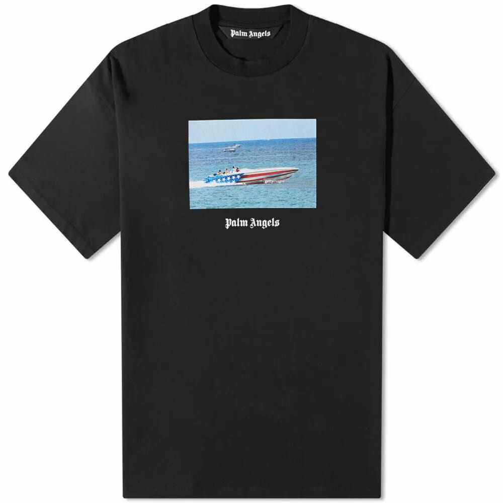 

Футболка Palm Angels Getty Speedboat Tee, Черный