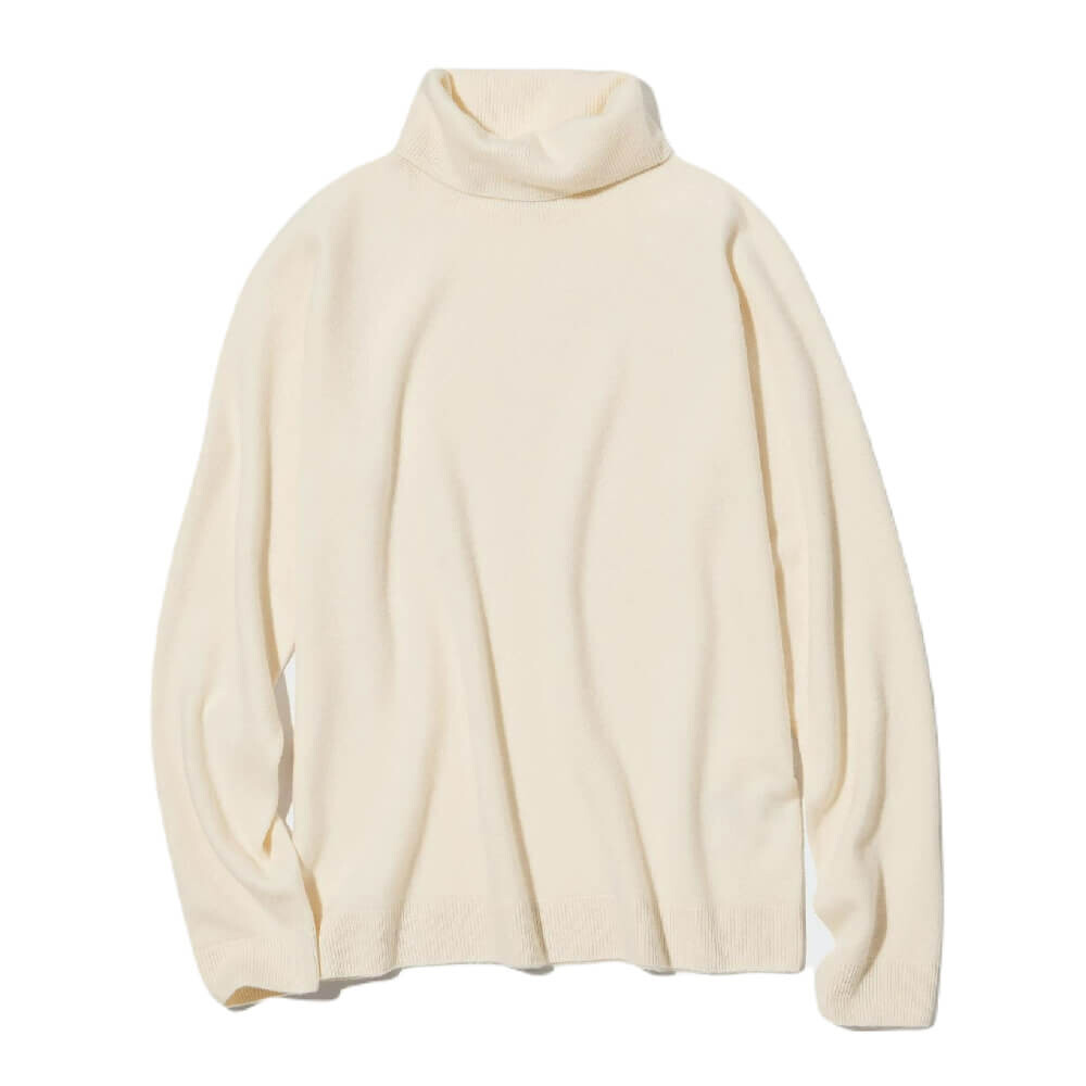

Джемпер Uniqlo Cashmere 3D Knit Seamless Turtleneck, белый