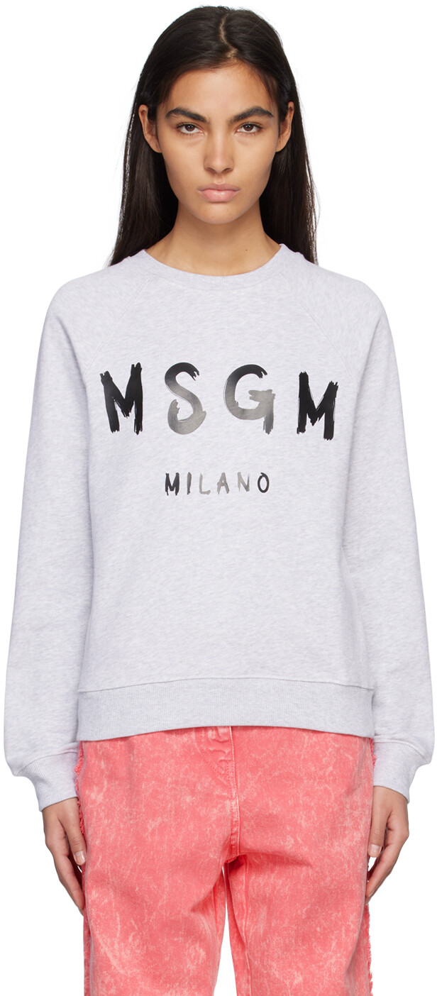 

Серая толстовка с принтом MSGM, Серый