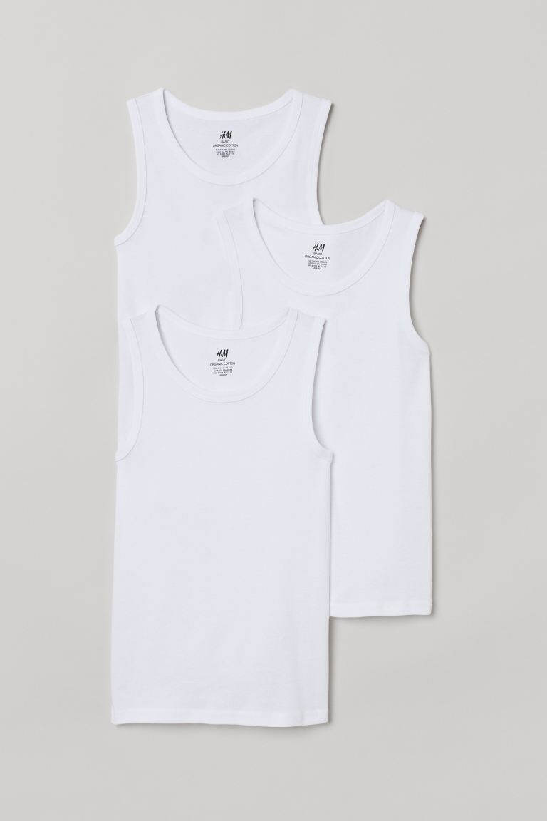 

3 пары хлопковых футболок H&M