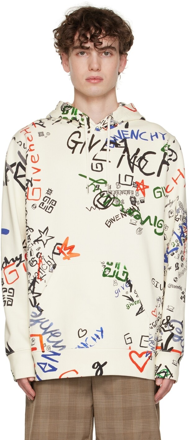 

Толстовка Off-White с граффити Givenchy, Серый
