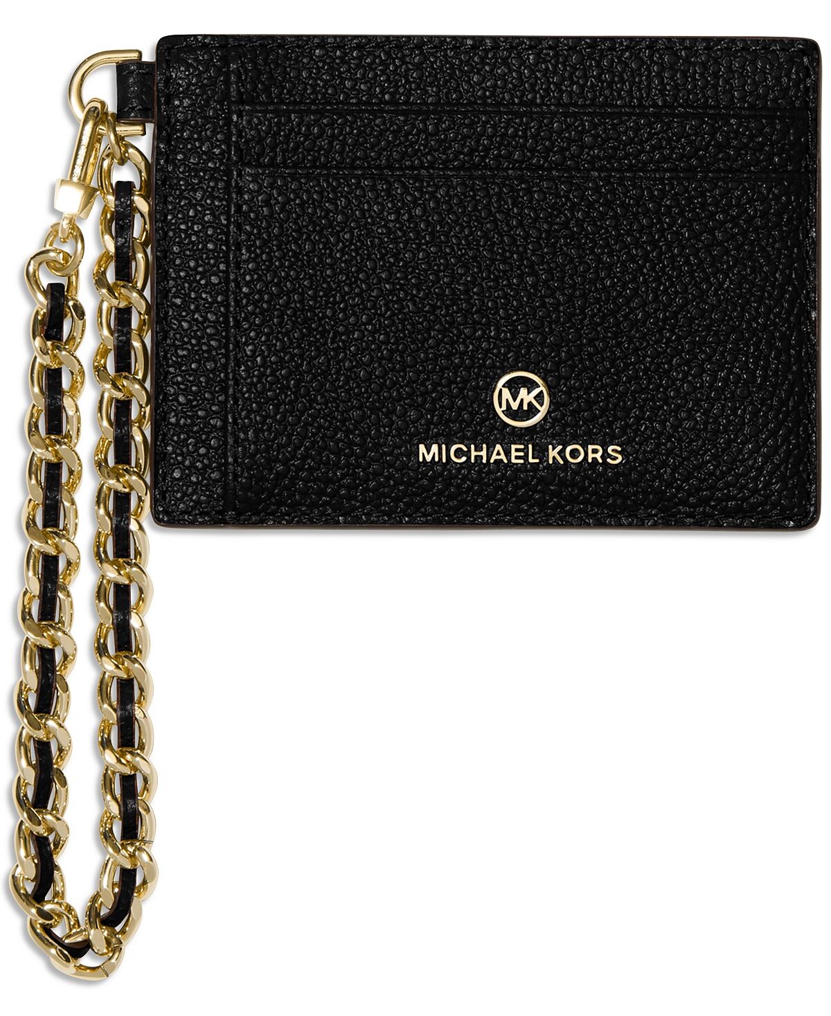 

Маленькая кожаная визитница с цепочкой jet set charm Michael Kors, черный