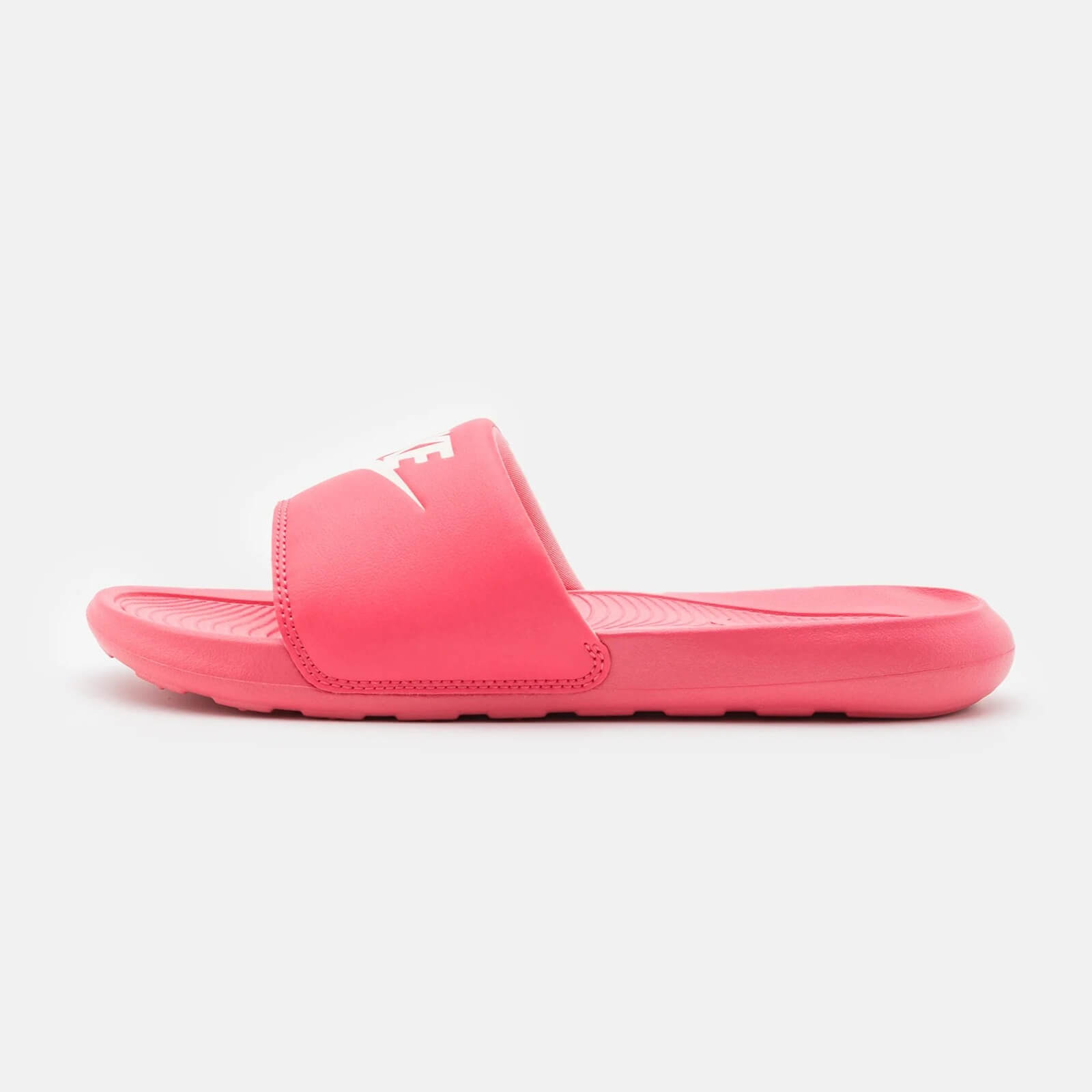 Шлепанцы на плоской подошве Унисекс Nike Sportswear Victori One Slide, ярко-розовый/белый женские кожаные шлепанцы с блестками простые шлепанцы большого размера с круглым носком на плоской подошве 2022