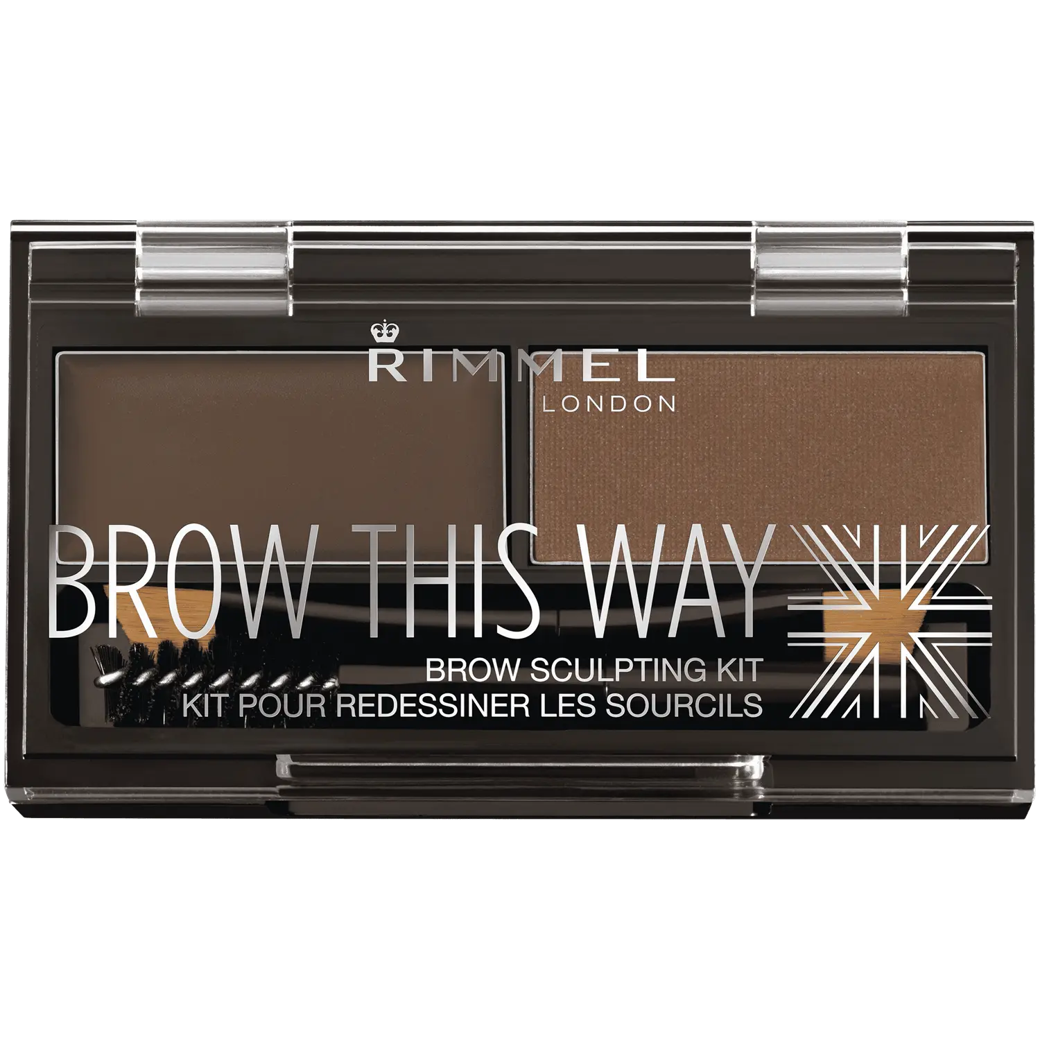 

Rimmel Brow This Way темно-коричневая палитра для бровей 003, 2,4 г