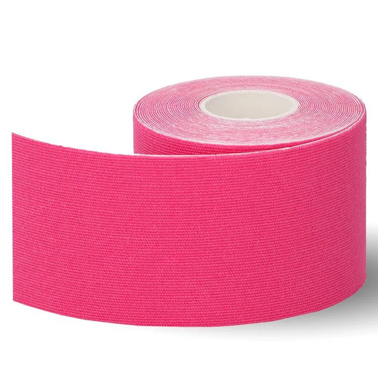 цена Dunlop Kinesiology tape 5mx5cm розовый кинезиологический тейп, 1 шт.