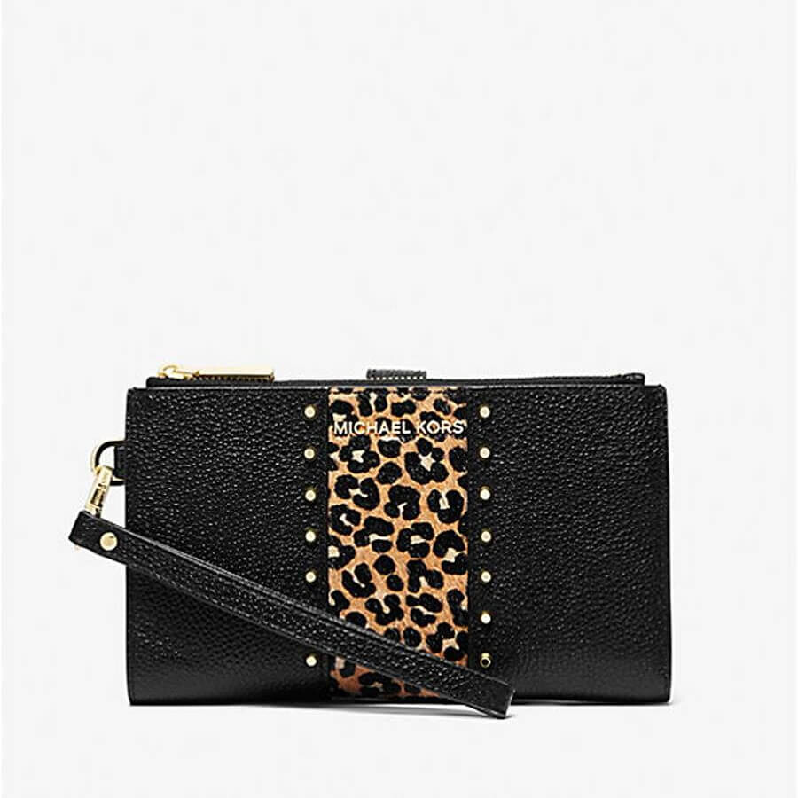 

Cумка для смартфона Michael Michael Kors Adele Leather Smartphone Wallet, черный