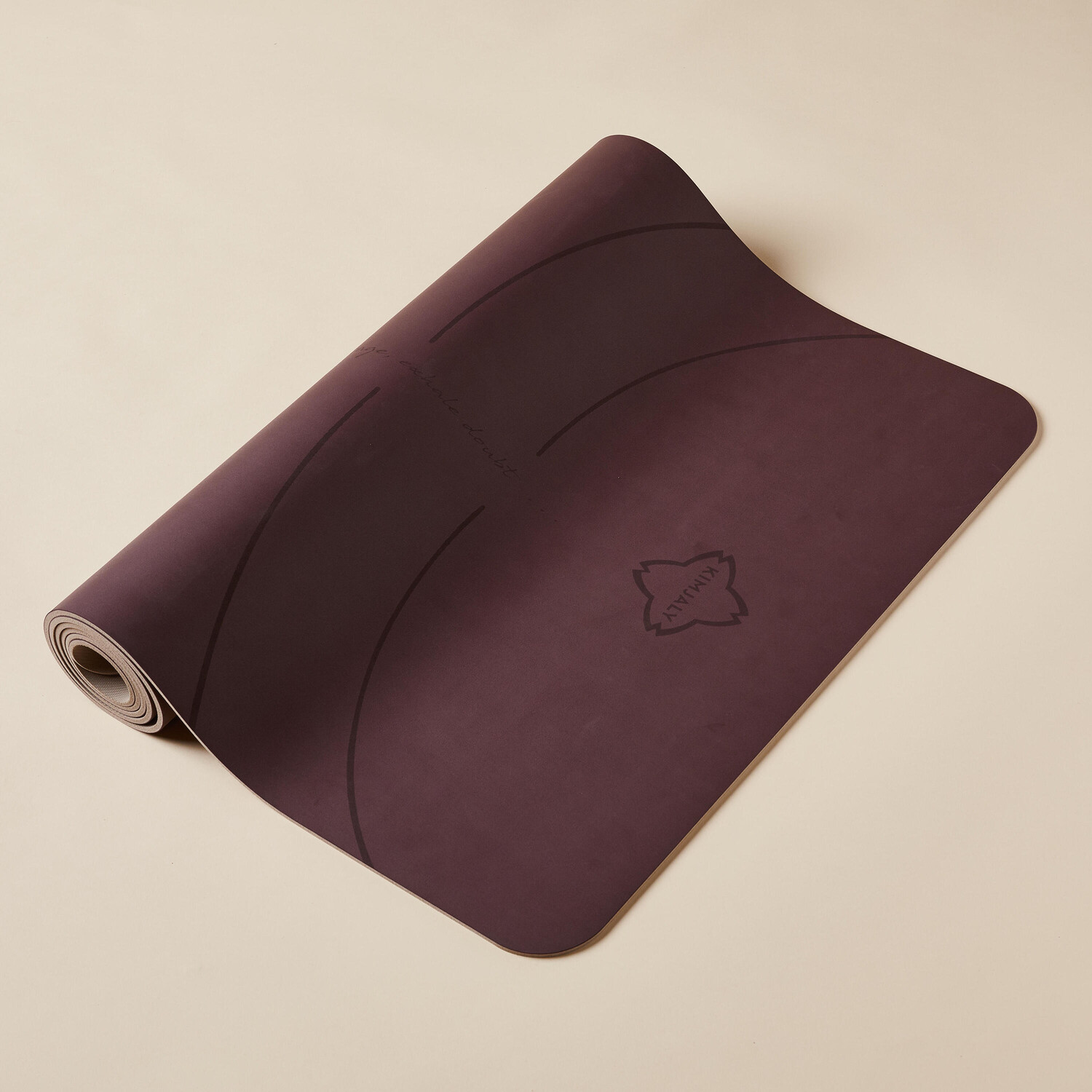 

Коврик для йоги Grip+ 185 см × 65 см × 5 м бордовый KIMJALY, Бордо