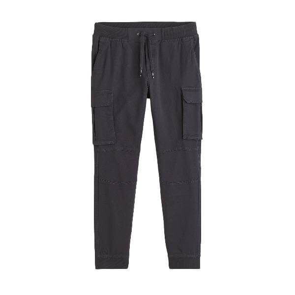 

Брюки-джоггеры H&M Skinny Fit Cargo Joggers, темно-серый