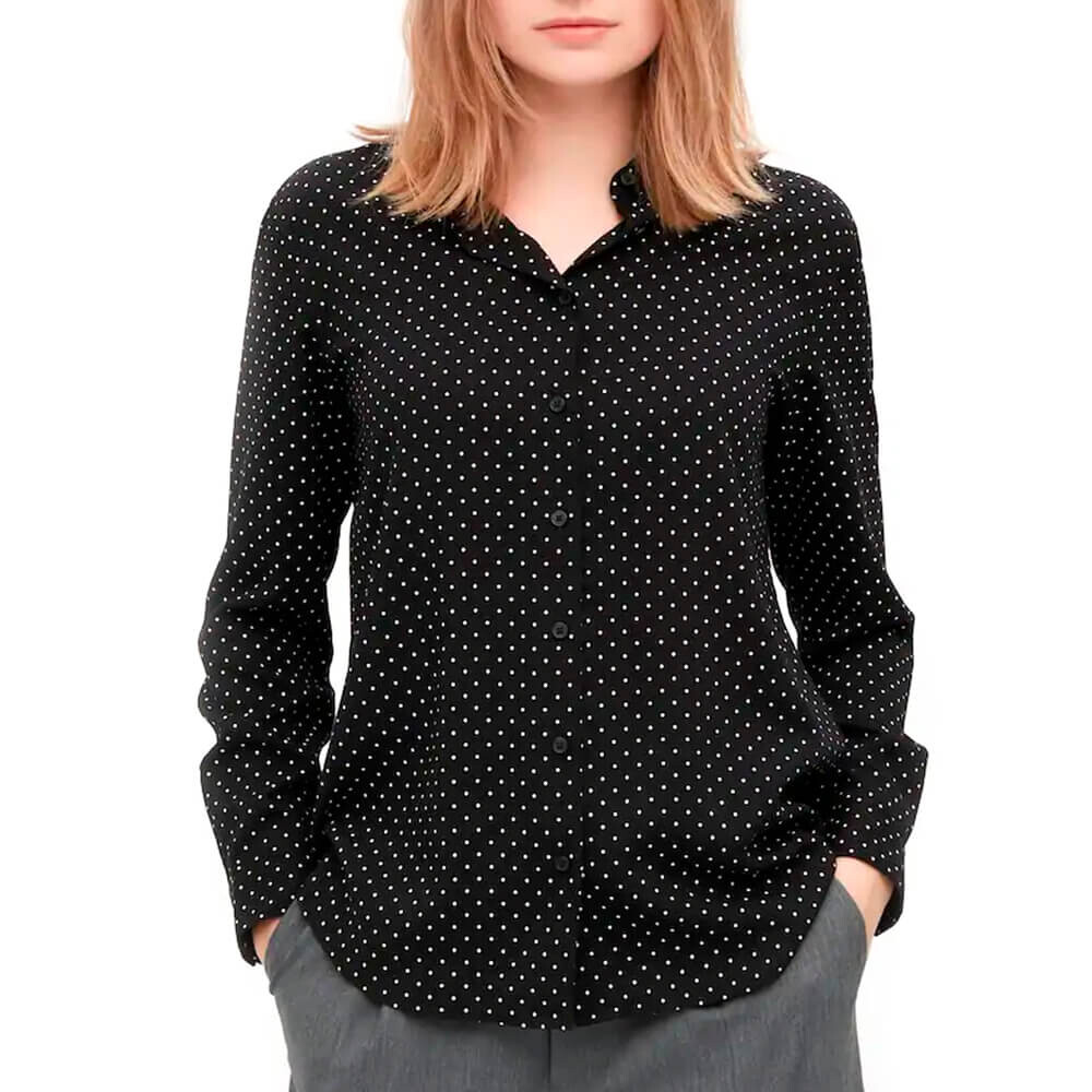 

Блузка Uniqlo Viscose Printed, чёрный