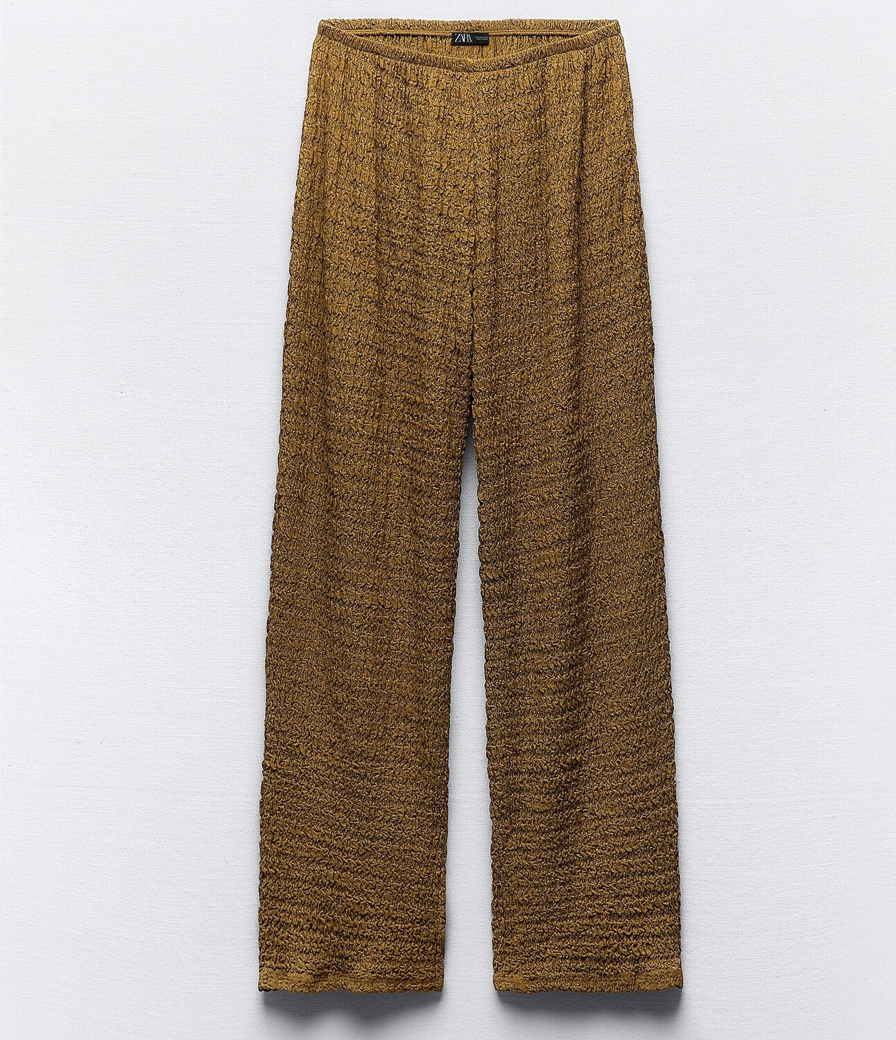 

Брюки Zara Textured, темно-желтый