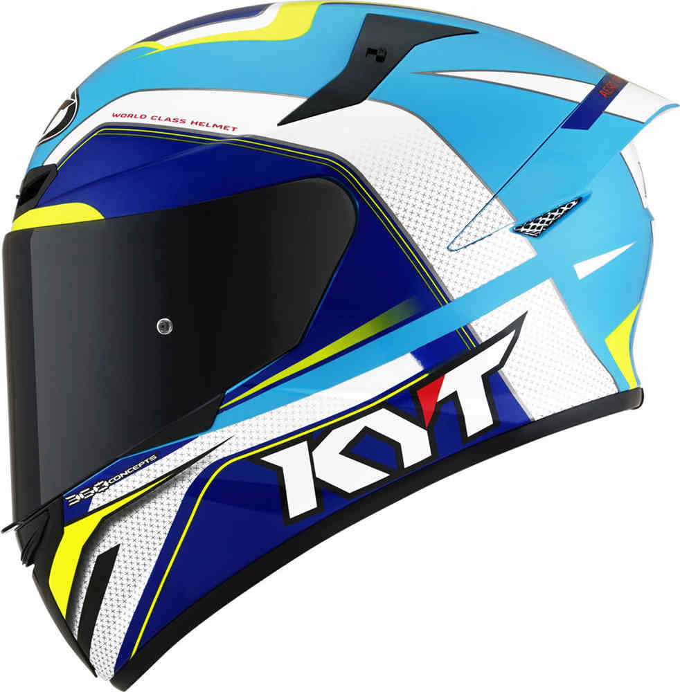 цена Шлем Гран-при TT Course KYT, нежно-голубой/белый