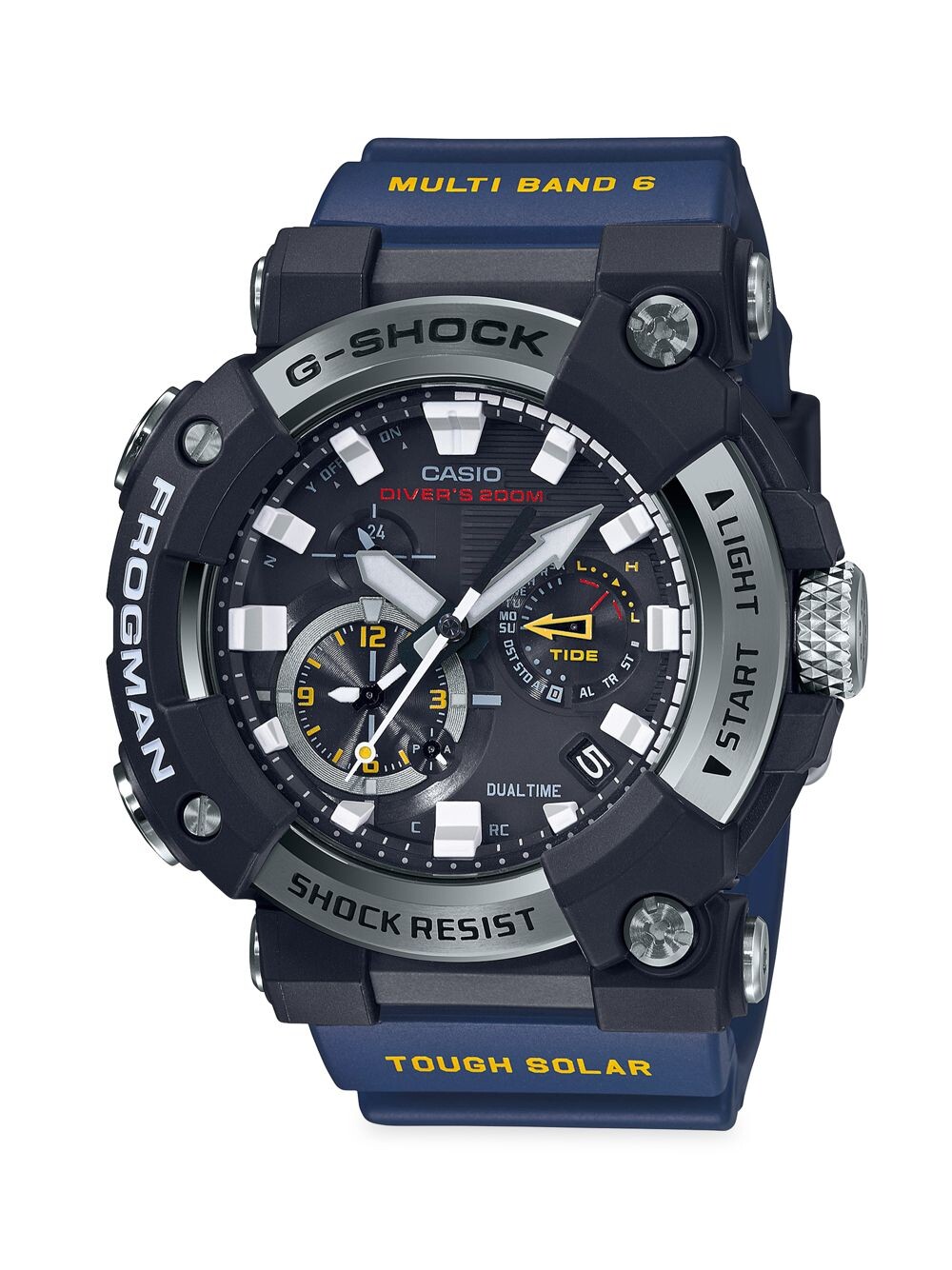 

Аналоговые часы для дайверов Master of G Frogman G-Shock, синий