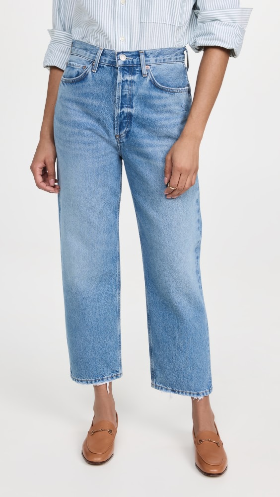 AGOLDE 90s Crop Mid Rise Straight