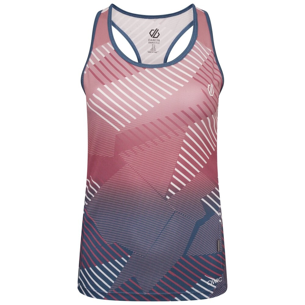 

Футболка без рукавов Dare2B Aep Prompt Empowered Print Lightweight Sports, розовый