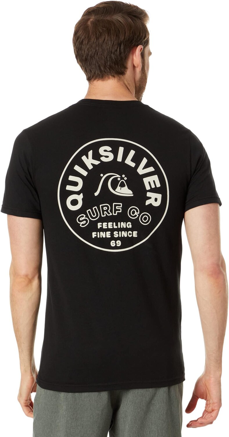 

Футболка Timeless Spin с короткими рукавами Quiksilver, черный